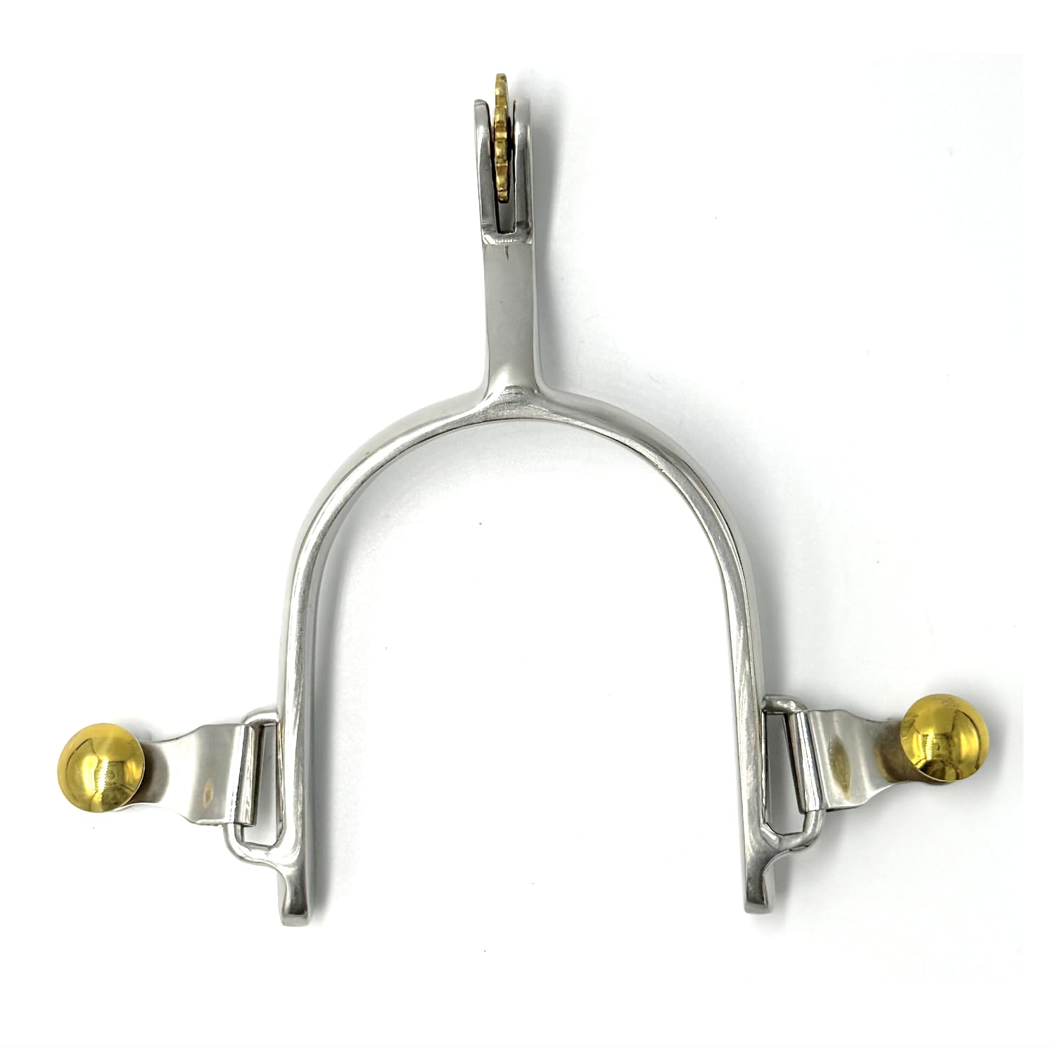 Equine Smile ES1002 Western Stainless Steel Spores with Sun Wheel Copper Rowel Cowboy Riding Spores Horse Pores Rustproof Horse Boat Roper Spurs - Image 3