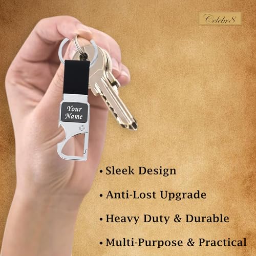 Image of Celebr8 Personalized Card Holder & Pen Gift Set | Custom Name Engraved RFID Visiting Card Holder Wallet with Stylish Pen | Premium Corporate Gift for Men | Gift for Dad, Husband & Father