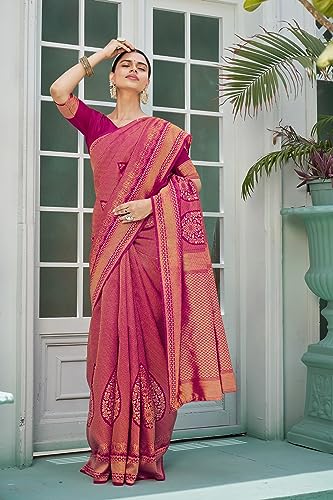 Image of Glory Sarees Women's Banarasi Silk Saree With Blouse Piece (Premium Silk107 Parent)