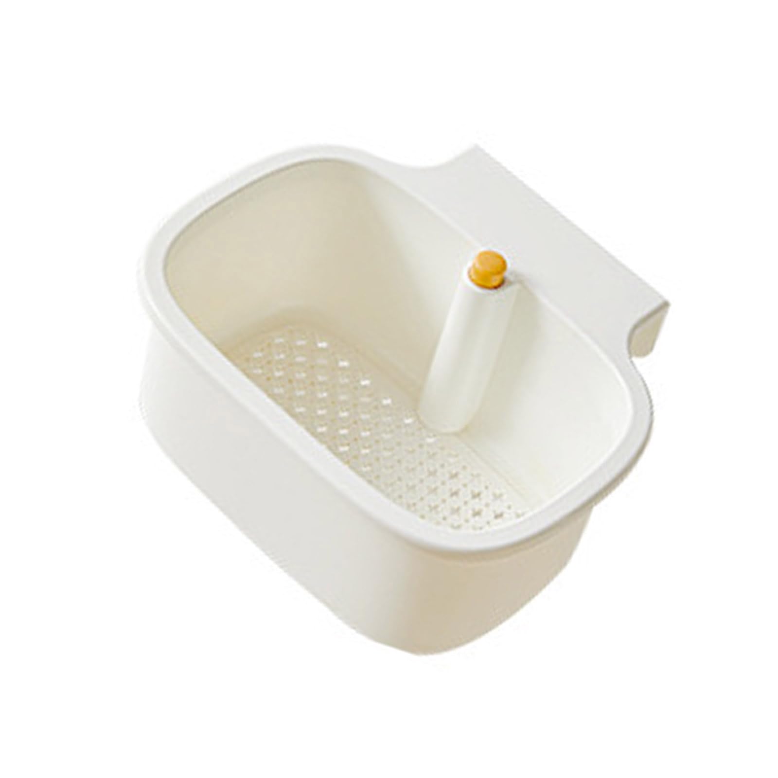 FACAILUO Press Auto Dumping Hanging Sink Strainer Basket with Fine Net Filter Drain Rack Space Saving Kitchen Organizers
