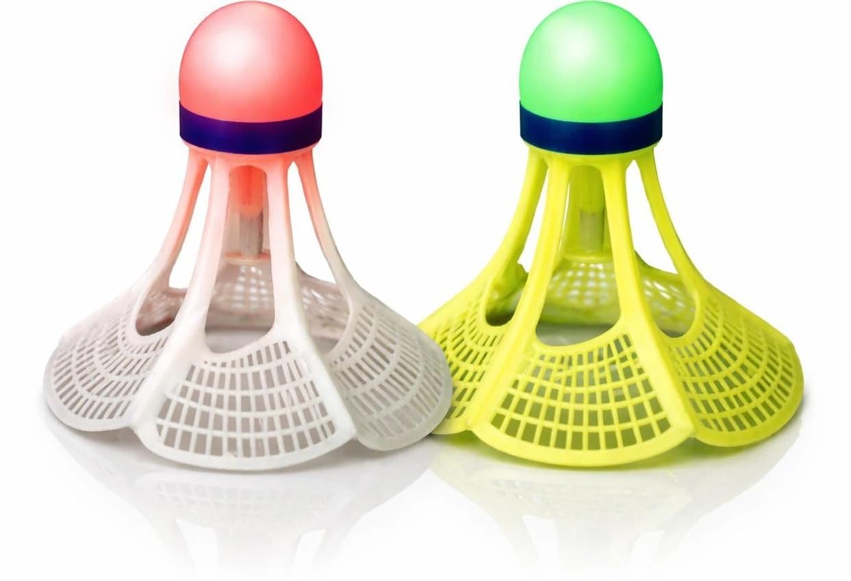 LED Light Badminton Shuttlecock for Night Play, Luminous Night Practice Plastic Shuttle-image-25