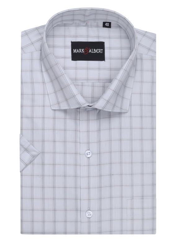 Image of Mark & Albert Men's Half Sleeves Regular Shirt