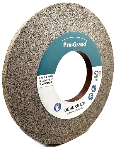 EXL Deburring Wheel 8" x 1/2" x 3", 8A Medium, 17459