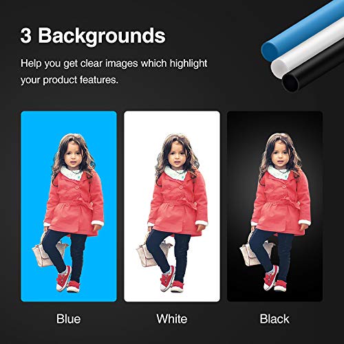 Heorryn Professional Photo Light Box, 55''/140Cm Photo Studio Box Folding Shooting Tent Kit With 576 Brightness Dimmable Led Lights & 3 Backdrops For Portrait Furniture Clothing Photography #TOP3