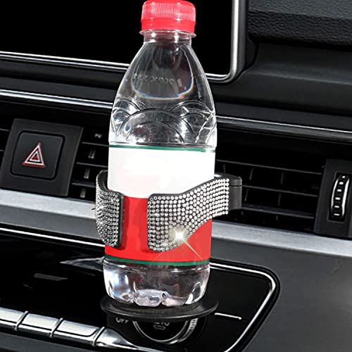 Miytsya 1 Pc B-Ling Diamond-Set Car Cup Holder, Car Air Outlet Cup Holder, Storing Soda Drink Cup Holder In The Car, Universal Men And Women Car Interior Accessories Silver #TOP3
