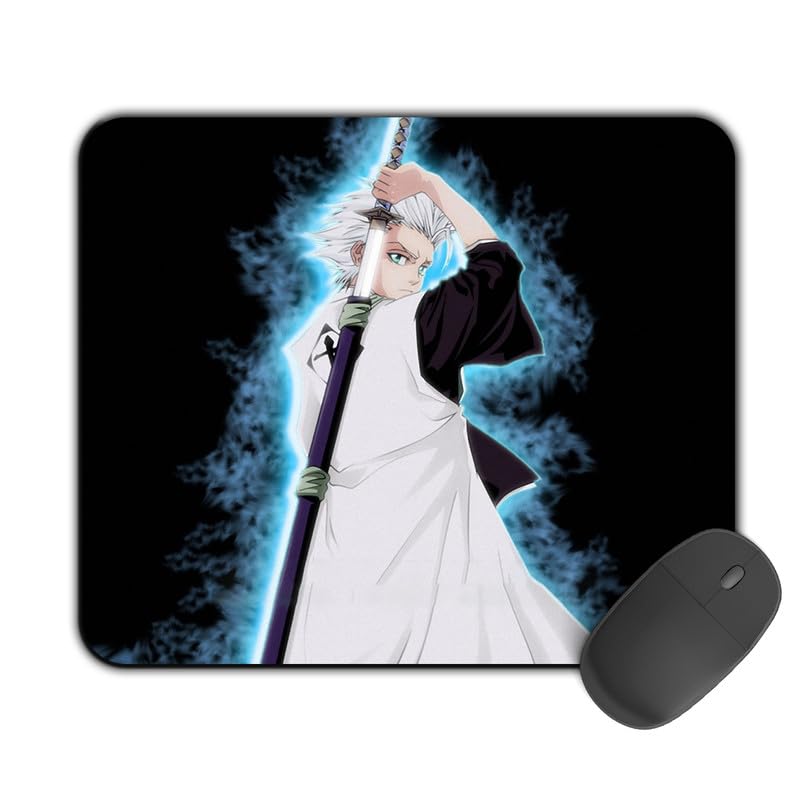 Image of Printed Designer Mouse Pad Hitsugaya (200MM X 240 X 3MM) Enhance Gaming and Work Performance Comfortable and Precise Non-Slip Water Proof Bleach Mouse Pad.