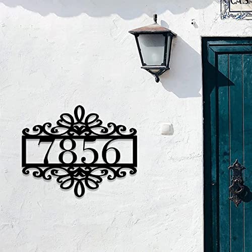 Opacific Personalized Home Address Numbers Metal Sign,Custom Street Address Front Door Plaque,Customizied Last Name Sign For Housewarming Gifts,Wall Hanging For Home Decor Apartment Farmhouse Mailbox #TOP2