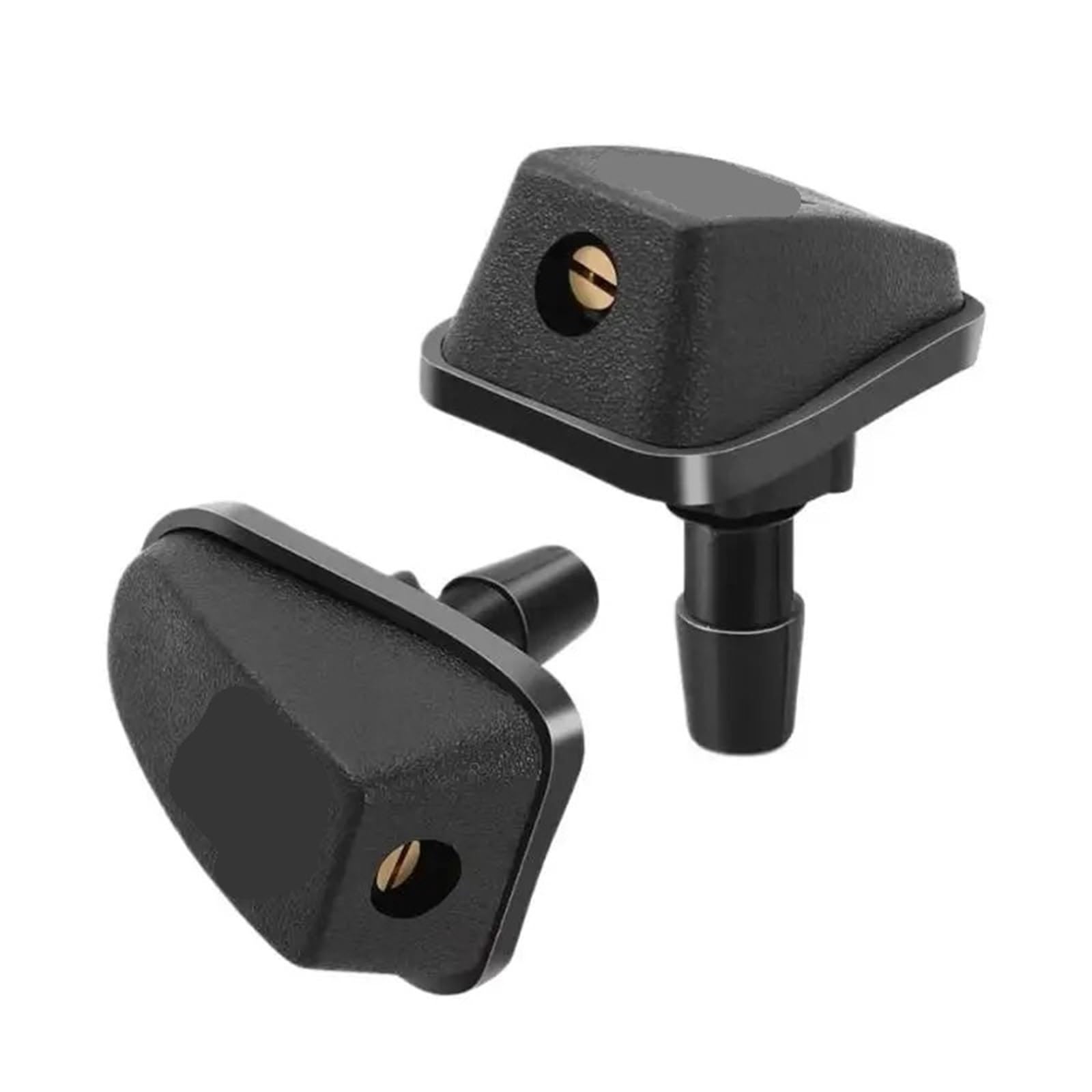 Pacgydk One Color Car Windshield Nozzles 2 Pcs/Set Sprinkler Water Fan Spout Cover Washer Outlet Adjustment Front Windshield Wiper Nozzle Jet Sprayer Kits