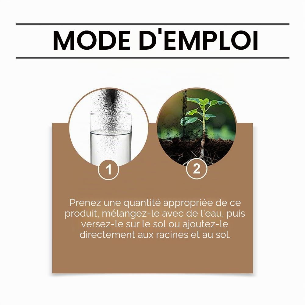 Activateur de sol, activateur de sol organique et engrais pour plantes, fleurs, amendements de sol, engrais pour plantes d'intérieur pour des fleurs saines et des plantes du sol (3 pièces)