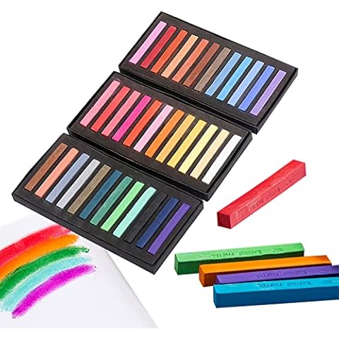 Dancepandas Pastel Chalk 36 Stück Pastellkreide Block Pastellfarben Soft Pastel Cover