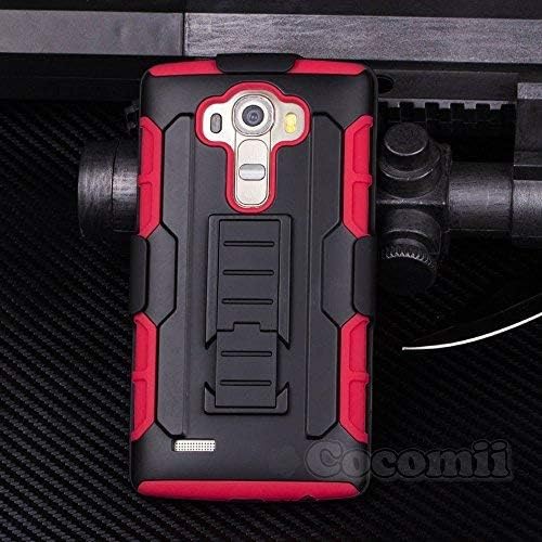Cocomii Robot Belt Clip Holster LG G4 Case, Slim Thin Matte Kickstand Swivel Belt Clip Holster Reinforced Drop Protection Fashion Phone Case Bumper Cover for LG G4 (Red)