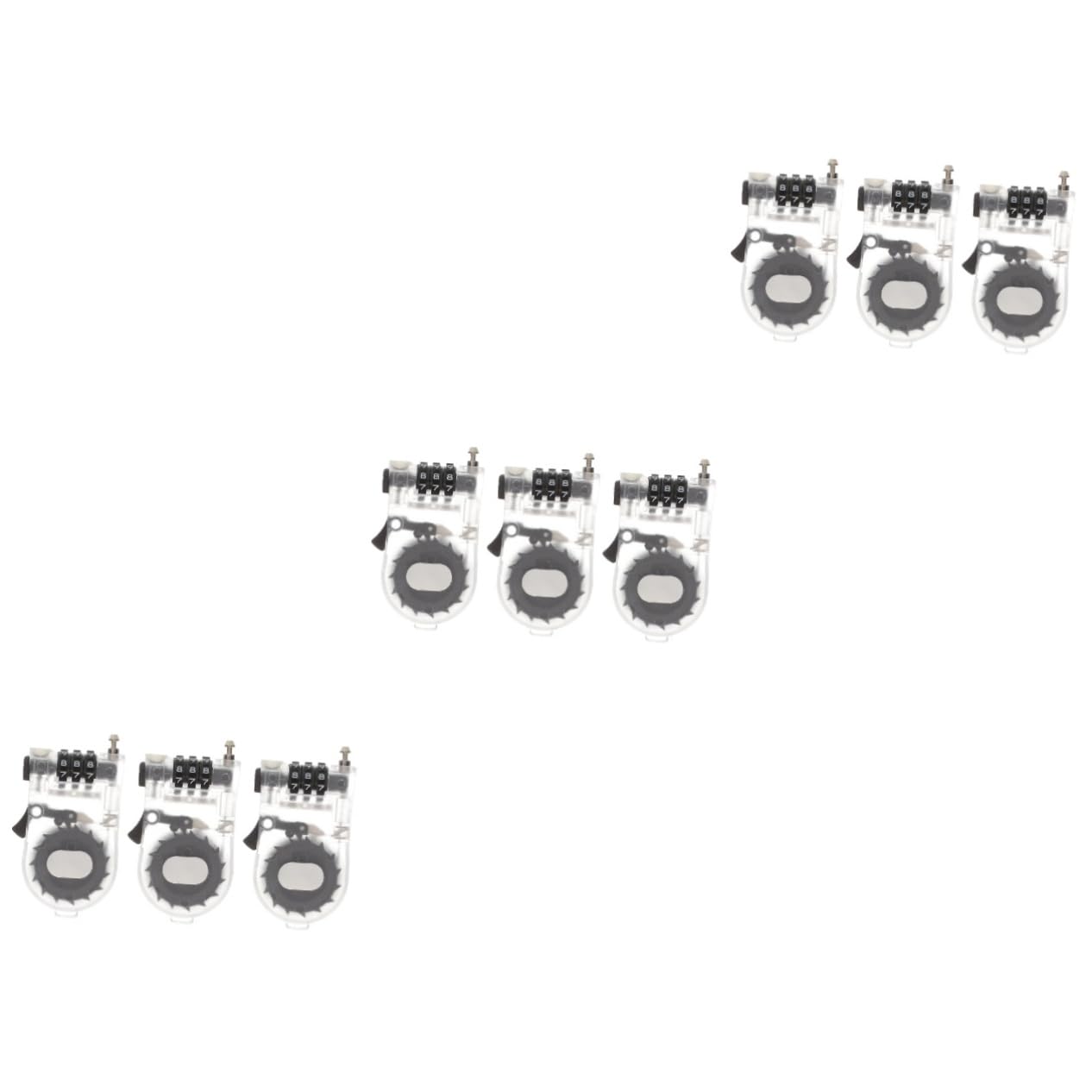 YARNOW 3 Set Serratura Antifurto Protezione Chiave Blocco Della Scheda Lucchetto Di Sicurezza Per Snowboard Lucchetto Compatto Per Bici Blocco Boost Per Lo Sci Plastica 3 Pezzi * 3