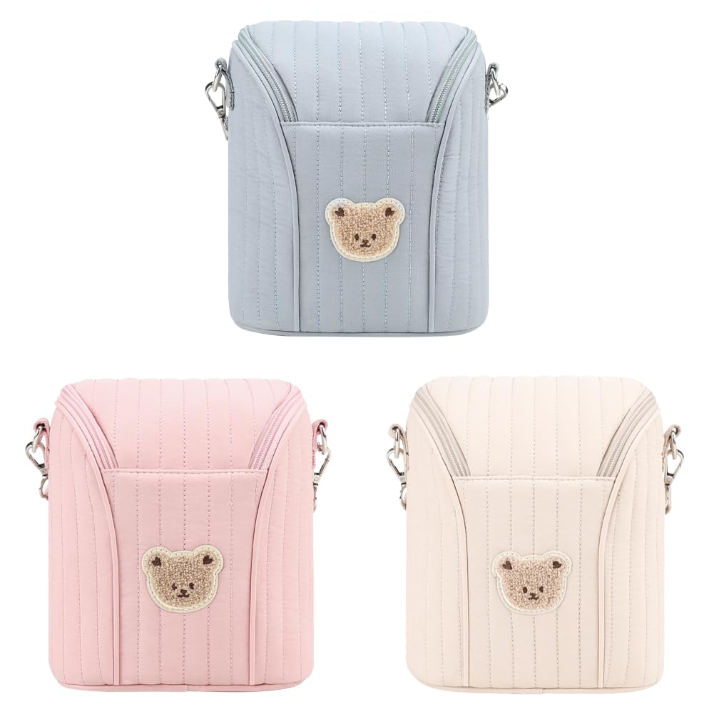 Baby - Bolsa isotérmica reutilizable para Biberón y Leche Maternal Bolsa de almacenamiento portátil para viaje, Azul+5+6, M, Bolsa de almacenamiento
