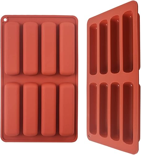 Bandejas de silicona para cubitos de hielo, molde de mantequilla, palitos largos para cubitos de hielo para cócteles y bebidas frías, paquete de 2