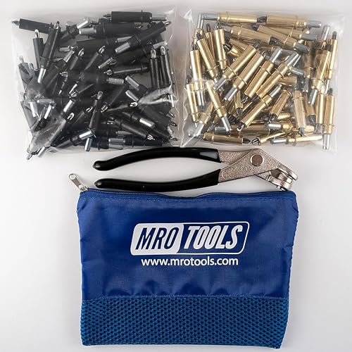 50 5/32 & 50 3/16 Zephyr Kwik-Lok Cleco Fasteners + Cleco Pliers w/Carry Bag (KZ4S100-4)