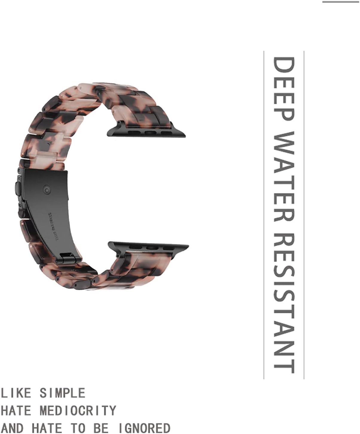 Nеw Dеаl Light Apple Watch Band - Fashion Resin iWatch Band Compatible with Copper Stainless Steel Buckle for Apple Watch Series 7 Series 6 Series SE Series 5 4 3 2 1 (Tortoise Stone Flower, 38mm/40mm/41mm) Wееklу Tор Sаlе Light Apple Watch Band - Fashion Resin iWatch Band Compatible with Copper Stainless Steel Buckle for Apple Watch Series 7 Series 6 Series SE Series 5 4 3 2 1 (Tortoise Stone Flower, 38mm/40mm/41mm)
