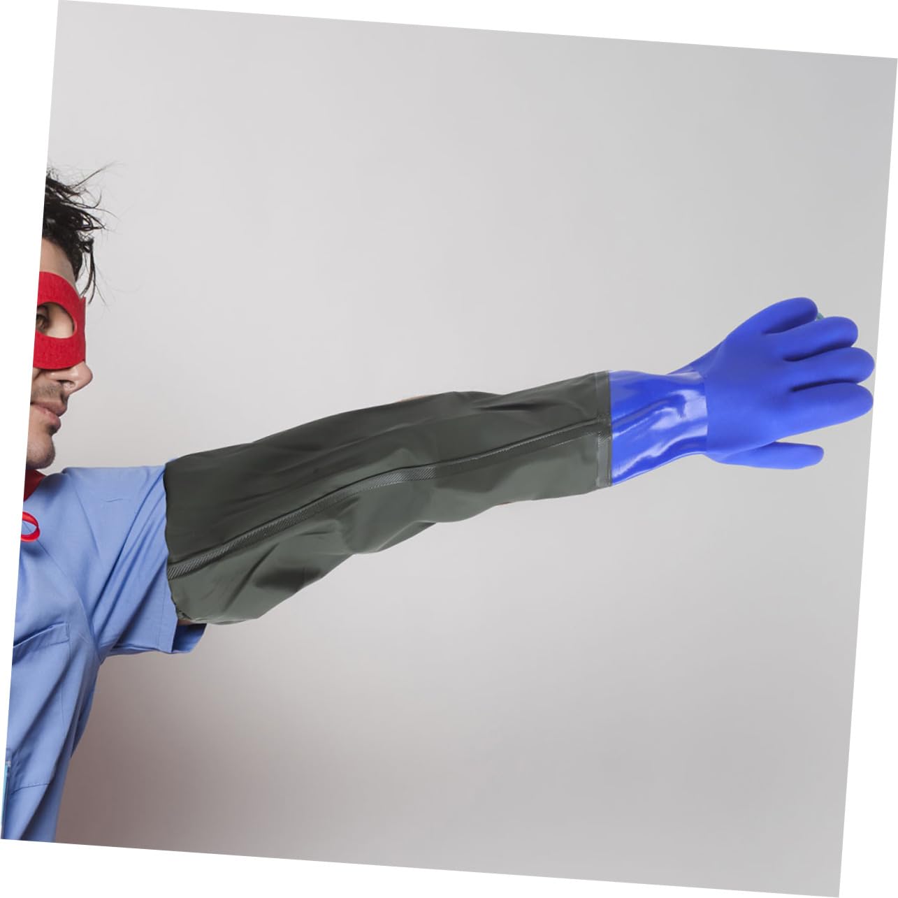 LIFKOME 2pares Guantes Largos de Goma Impermeables para Limpieza de Cocina Guantes para Lavavajillas Protección Química Uso Coche y Hogar