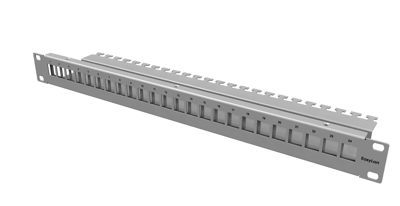 EasyLan CKVPL0101E 1U panel krosowy (RJ-45, Grey, Iron, 1U, IP20, -40-70°C)