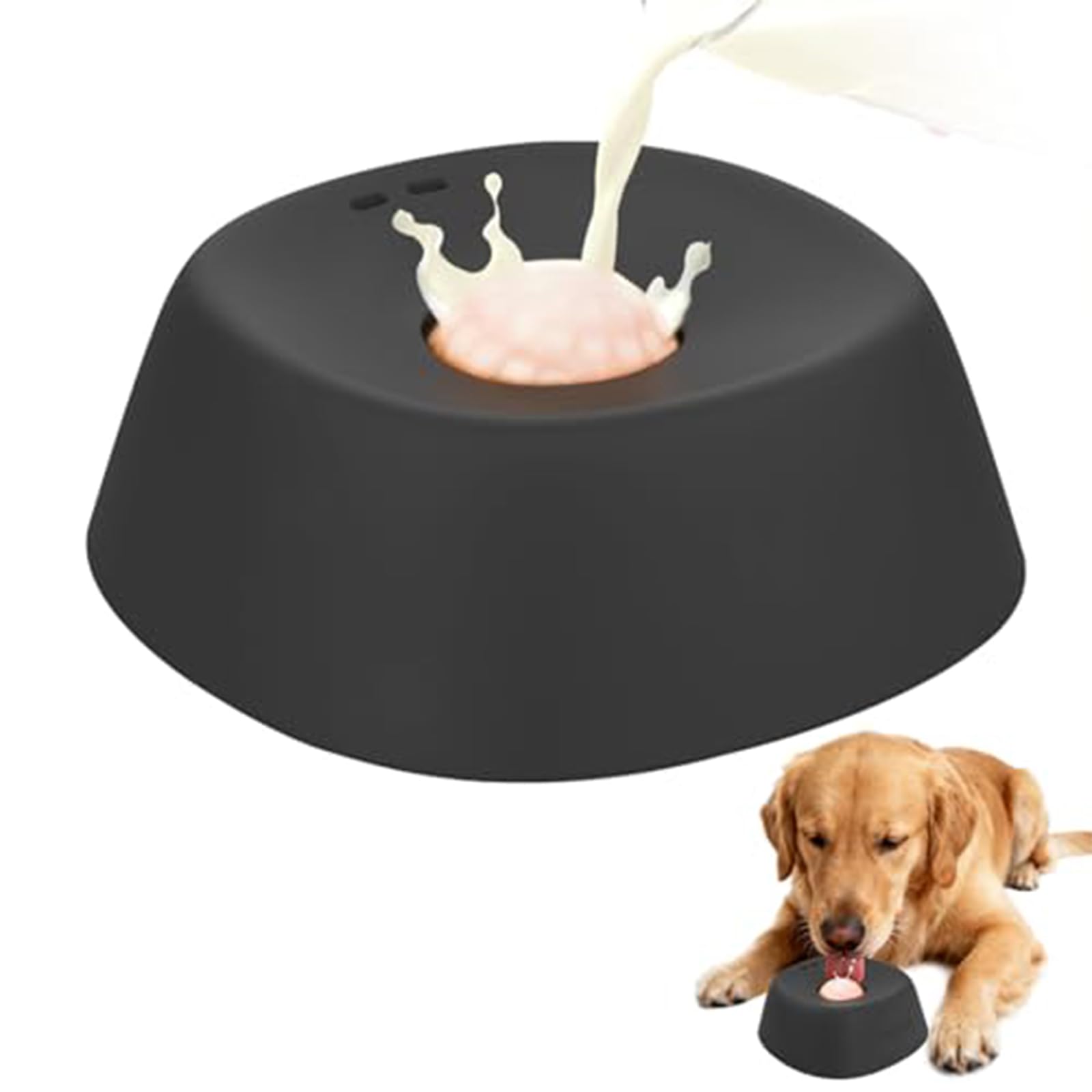 LuminaVerde Anti-Gulping Dog Bowl, Slow Feeder Non-Slip Bowl for Cats and Dogs, Large Medium Small