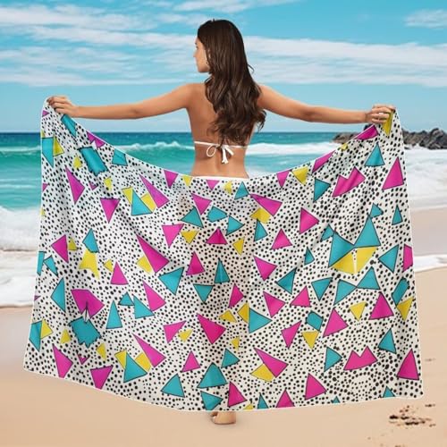 TOADDITDO Beach Cover Ups for Women See-Through Swimwear Bikini Wrap Chiffon Bikini Wrap Skirt for Travel Vacations4