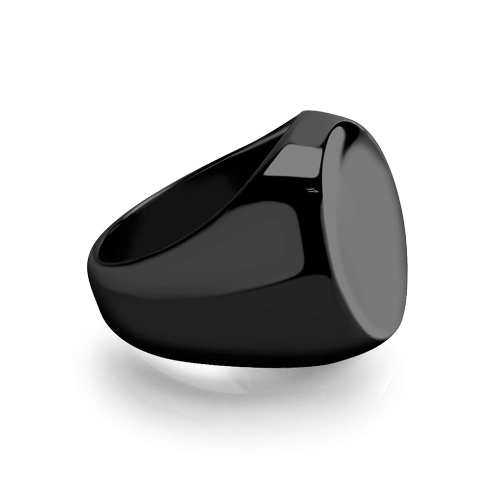 アクセサリー Sar Jewellery Block I Round Signet Ring Sar Jewellery Block I Round Signet Ring