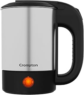 Crompton Insta Delite Mini 500 ml/0.5 Ltr Electric Kettle || Travel Kettle || Robust Stainless Steel Body || LED Indicator Price In India