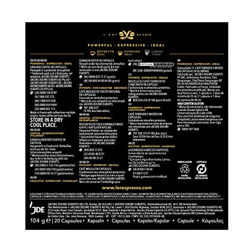 L'OR Café L'Or Cápsula Ristretto - 1 Unidade Com 20 Cápsulas