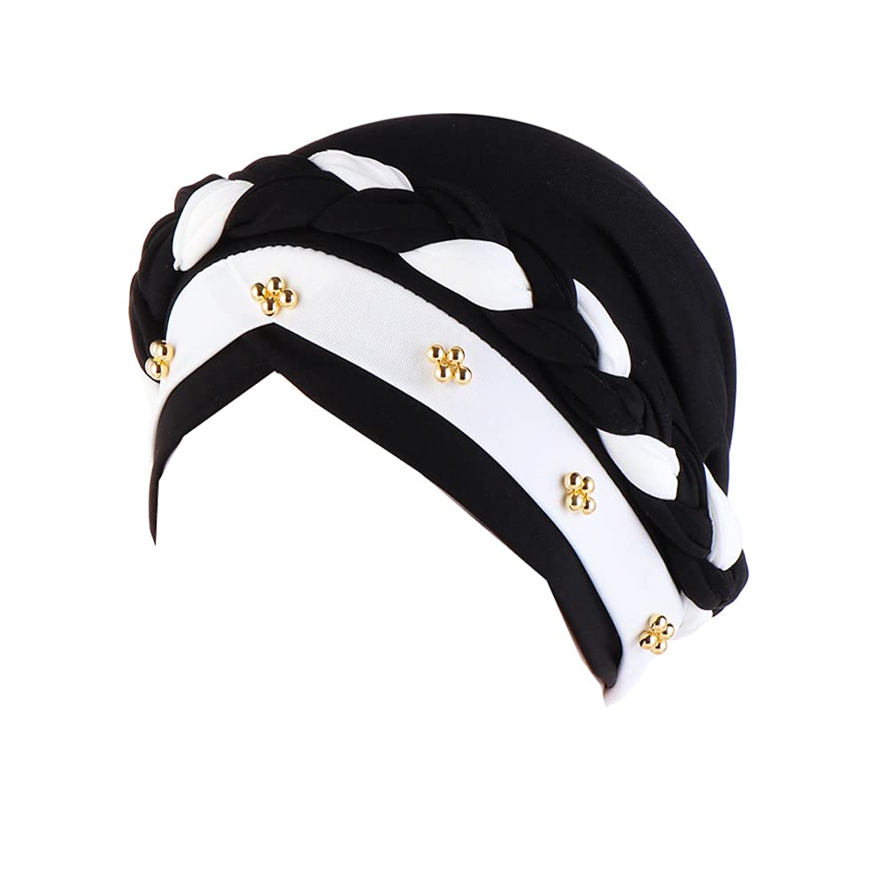 JDYaoYing Muslim Cap Chemo Cancer Headwrap Hat Hair Cover Wrap Turban Cap for Women