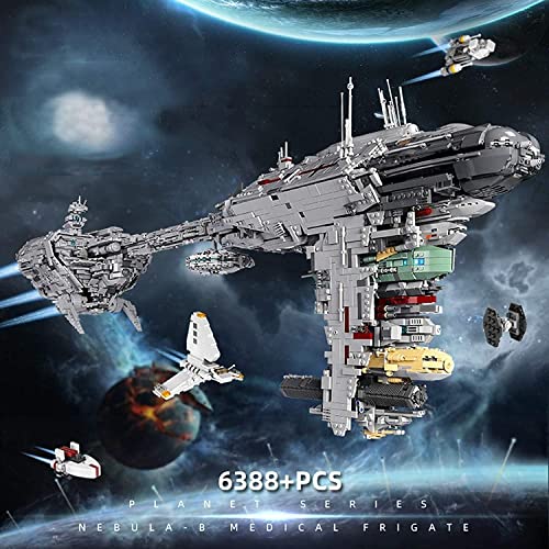 OWAHO Technology Nebulon-B Fregatte Large Moc Building Blocks Modell, 6388 Teile Escort Fregate Raumschiff Große MOC… – Bild 5