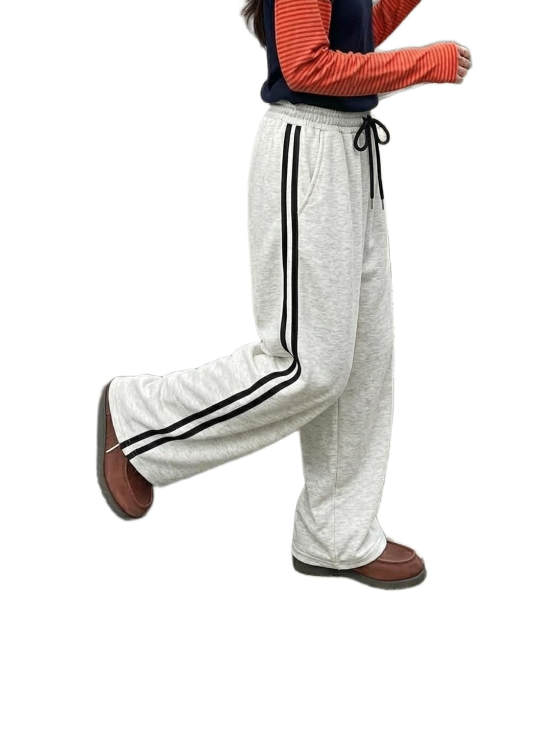 dockstreet Track Pant for Women || Baggy Fit || Track Pants || Full Elastic Jogger Track Pant ||-picture-14