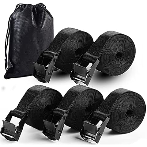5Pack Cam Buckle Tie Down Straps Cover