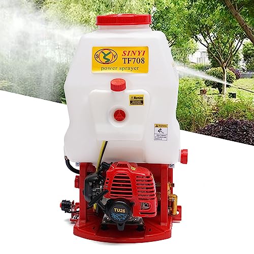 Pulverizador trasero de motor de gasolina de 20 litros, pulverizador a presión, para malas hierbas, para jardín, raza y granjas