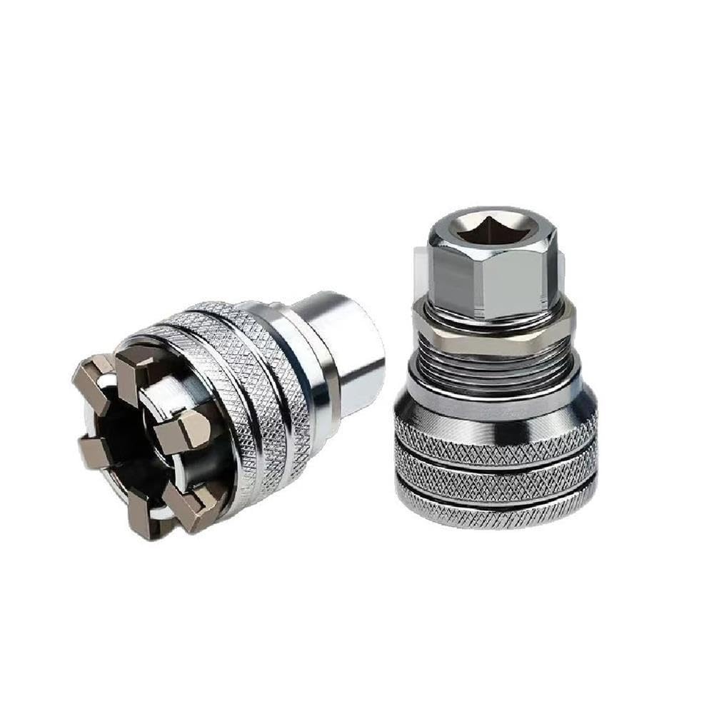 Bigbibi Adattatore di estensione del giunto flessibile con presa girevole da 2 pezzi da 3/8".(B-2set)