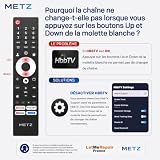 Metz 40 Pouces (100 cm) Smart TV FHD Google Television LED, Gen 6 QLED +, HDR 10 Dolby Audio Bluetooth 5,1 EyeCare Tuner DVB-T/T2/C/S/S2 CI+, 1.5GB RAM Amélioration (40MQH7000Y, 2026 Nouveau Modèle) - 19
