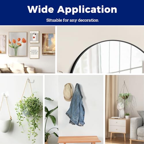 Image of 40 PCS Picture Hangers, Heavy Duty Drywall Hooks for Hanging, Stainless Steel Picture Hanging Hooks Holds Up to 100 lbs, Hang Photos, Art, Clock, Mirror,or Planters