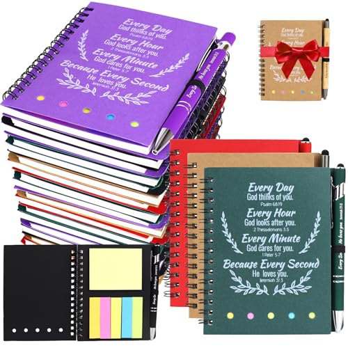Carnets religieux colorés pour vos moments d'étude de la Bible et dévotions d'église