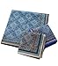 Mens Soft Cotton Handkerchiefs Old-fashioned Jacquard Pattern Assorted Pack 6PCS