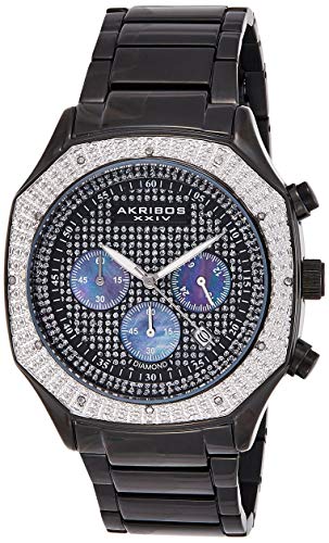 Preisvergleich Produktbild Akribos XXIV Herren Analog Quarz Uhr mit Edelstahl Armband AK778BK