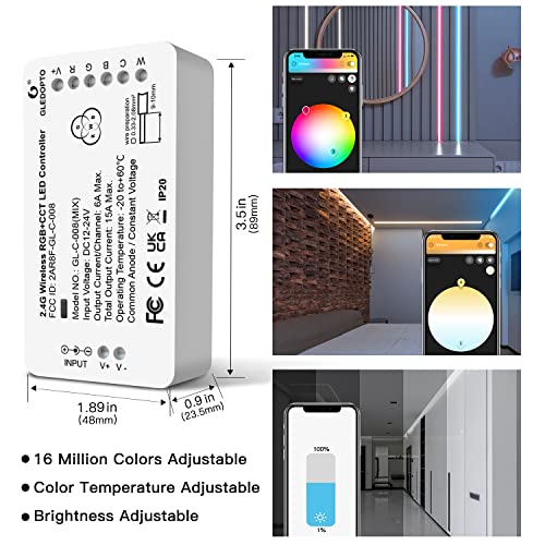 Controlador de Tira LED ZigBee 3.0 RGB+CCT Dimmable miniatura 5