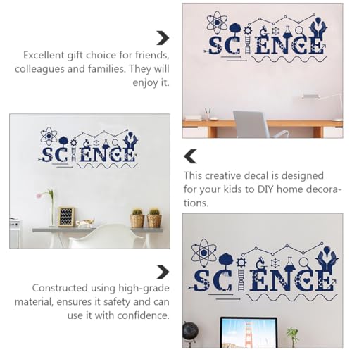 Vinilo decorativo ciencia química astronomía 99x42 cm azul miniatura 7