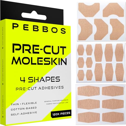 Pebbos 120 Pre-Cut Moleskin Pieces