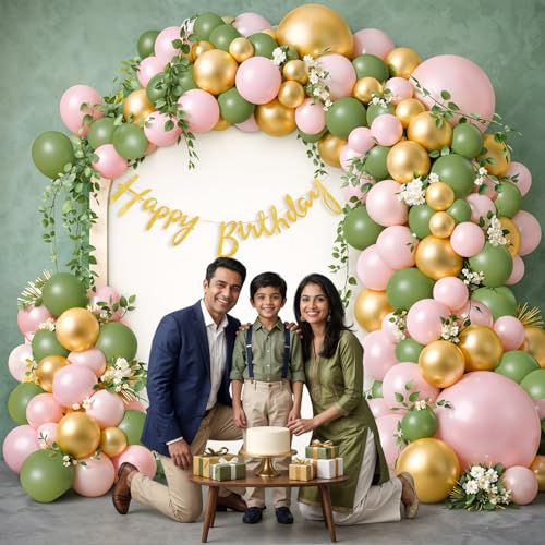 Image of Party Propz Happy Birthday Decoration Kit -55 Pcs, Birthday Decoration Items with Birthday Balloons, Golden Happy Birthday Banner, Balloons for Birthday Decoration for Boys & Girls (Cardstock, Latex)