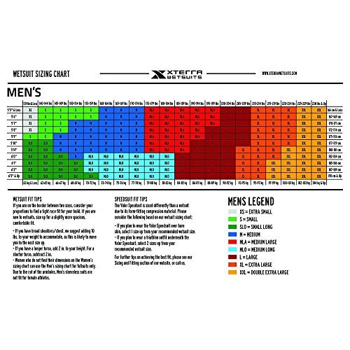 Xterra Wetsuits - Men's Volt Triathlon Wetsuit - Sleeveless Neoprene Wet Suit (3Mm Thickness) (X-Large) | Designed For Open Water Swimming - Ironman & Usat Approved #TOP3