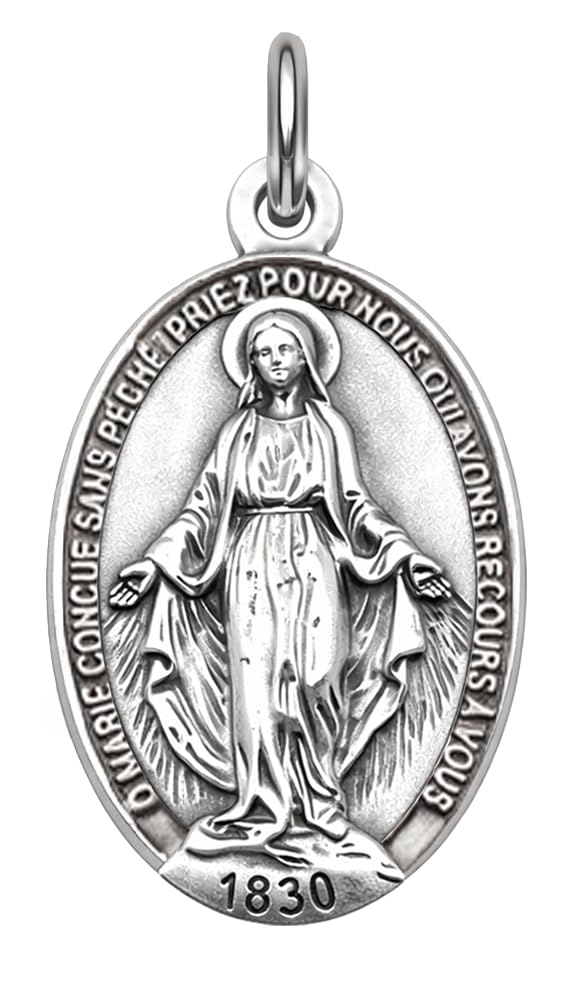 I G J LA MÉDAILLE MIRACULEUSE - L'ORIGINALE - 100% MADE IN ITALY - LES MÉDAILLES DES SAINTS...
