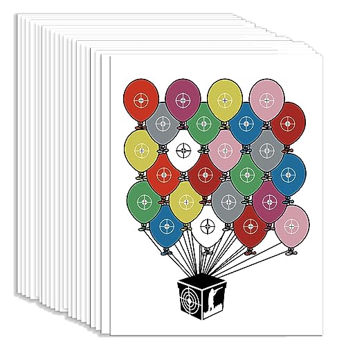 ATFLBOX 100 papeles de objetivo de pistola BB de 7 x 9 pulgadas para soporte de objetivo de disparo de trampa de pellets, adecuados para pistolas de aire, rifle, pistola de tiro en interiores y