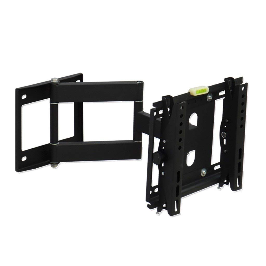 Staffa di montaggio a parete per TV LED da 19-40 pollici, doppio braccio inclinabile e girevole, carico massimo 35 kg, estensione 115-450 mm