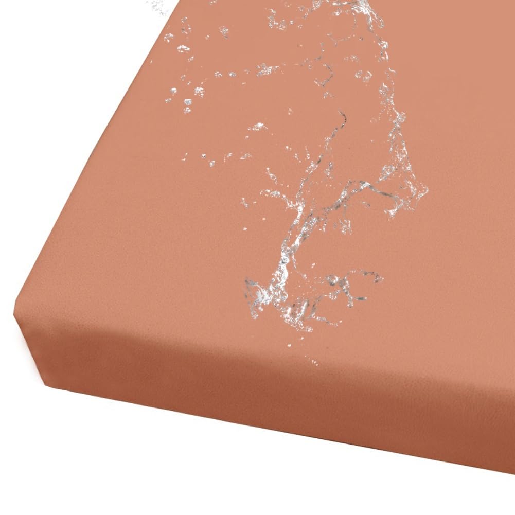Cojín de espuma de alta densidad lavable de 10 cm con funda de piel impermeable 22x67 cm