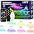 KSIPZE 100ft Permanent Outdoor Lights Waterproof IP67, Smart RGB+IC Eaves LED Lights with App & Button Control, 200+ Dynamic Scene Modes for House Roof, Garden, Christmas, Party Decor