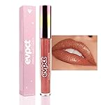 evpct 1Pcs Bronze Gold Matte to Glitter Liquid Lipstick Lip Set Kit, Long Lasting Matte Diamond Glitter Lipstick Waterproof, Colorful Sparkly Glossy Metallic Shimmer Sparkle Lip Gloss for Women 05