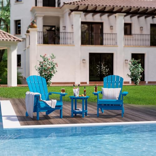 YEFU-Plastic-Adirondack-Chairs-Weather-Resistant-Patio-Chairs-5-Steps-Easy-Installation-Like-Real-Wood-Widely-Used-in-Outdoor-Fire-Pit-Deck-Lawn-Outside-Garden-Chairs-Pacific-Blue YEFU Plastic Adirondack Chairs Weather Resistant Patio Chairs 5 Steps Easy Installation Like Real Wood Widely Used in Outdoor Fire Pit Deck Lawn Outside Garden Chairs Pacific Blue